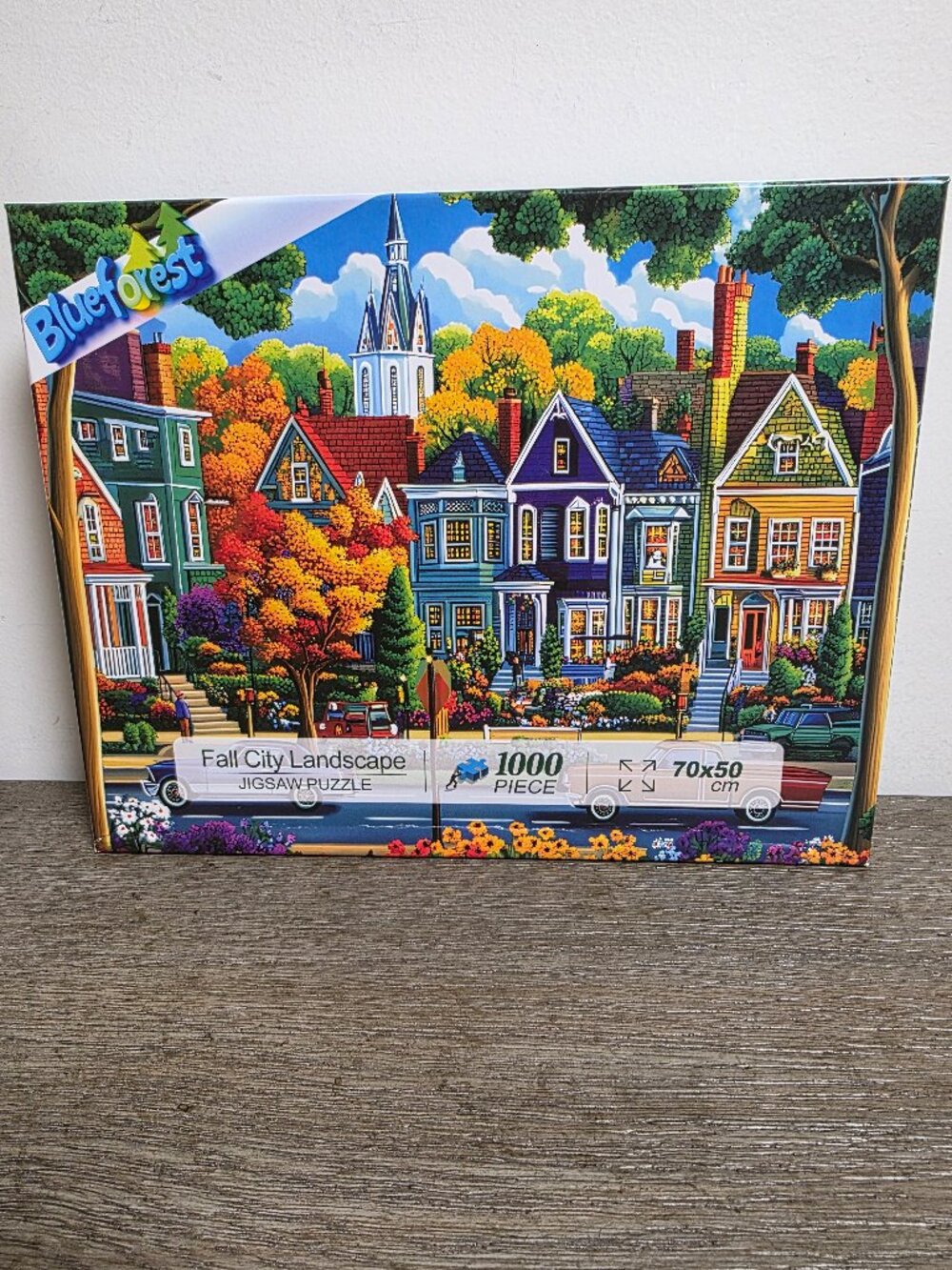 Fall City Landscape - 1000 Piece Jigsaw Puzzle